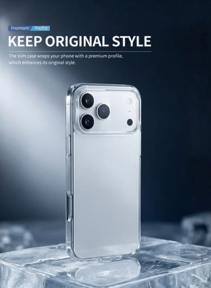 زدترون جراب iPhone 17 Pro Max، لا يصفر، نحيف، مقاوم للصدمات، حماية عسكرية ضد السقوط، جراب شفاف لهاتف iPhone 17 Pro Max، نحيف، مقاوم للخدوش، غطاء مضاد للسقوط لهاتف iPhone 17 Pro Max، شفاف - Image 5